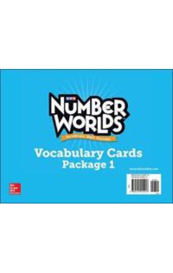 Number Worlds Levels A-E, Vocabulary Cards