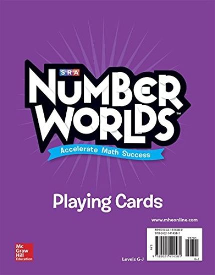 Number Worlds Levels G-J Playing Cards