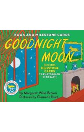 Goodnight Moon Board Book with Milestone Cards