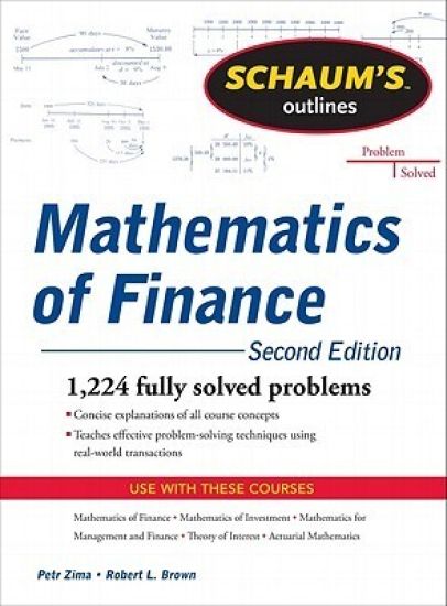 Schaum's Outline of  Mathematics of Finance, Second Edition – Robert Brown, kirjan kansikuva