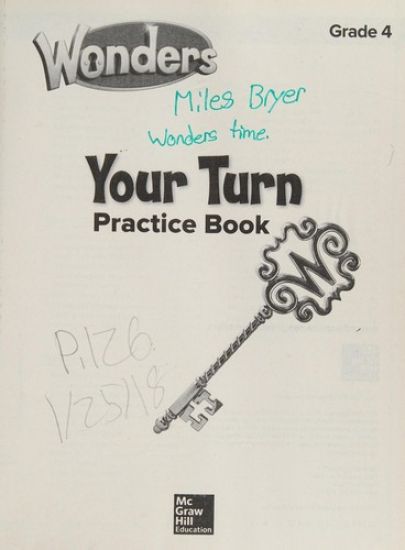 Wonders, Your Turn Practice Book, Grade 4