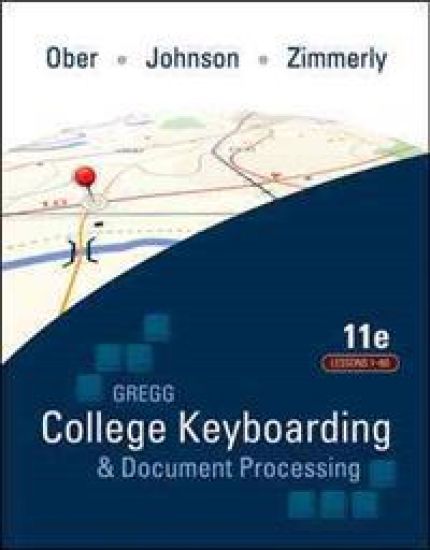 Gregg College Keyboarding & Document Processing (GDP); Lessons 1-60 text