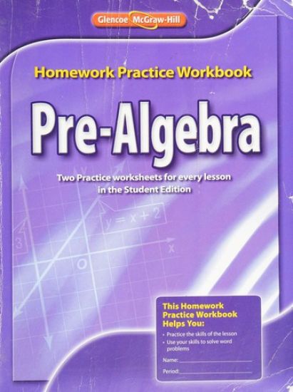 Pre-Algebra Homework Practice Workbook