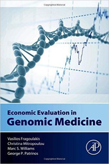 Economic Evaluation in Genomic Medicine – Vasilios Fragoulakis, kirjan kansikuva