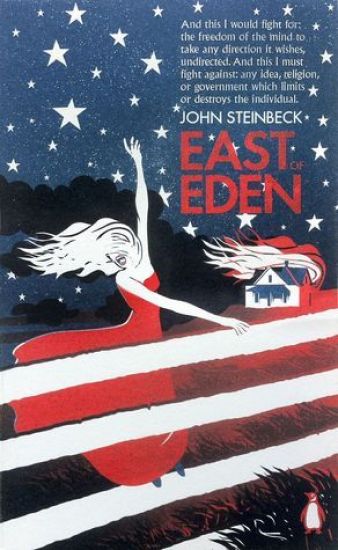 East of Eden – John Steinbeck, kirjan kansikuva