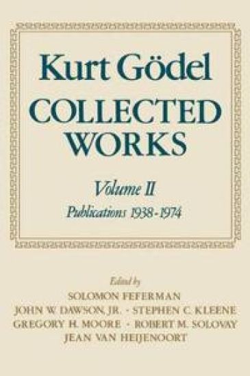 Kurt Gödel: Collected Works: Volume II