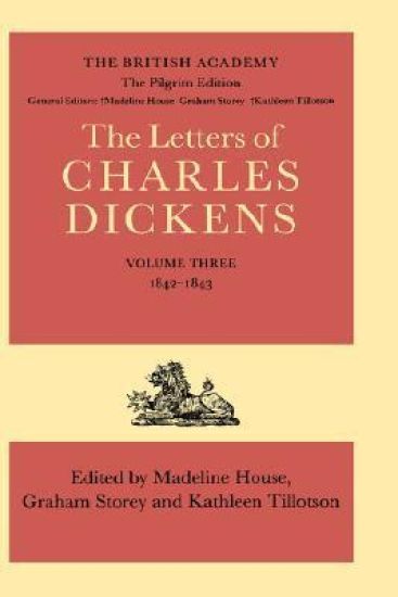 The Pilgrim Edition of the Letters of Charles Dickens: Volume 3. 1842-1843 – Charles Dickens, kirjan kansikuva