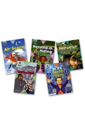 Project X Origins: Brown Book Band, Oxford Level 11: Heroes and Villains: Mixed Pack of 5