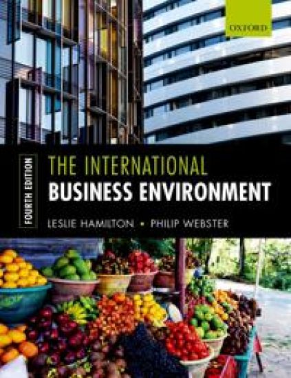 The International Business Environment – Leslie Hamilton, kirjan kansikuva