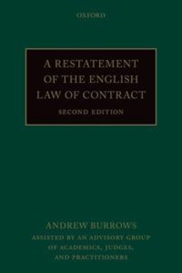 A Restatement of the English Law of Contract