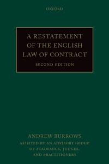 A Restatement of the English Law of Contract