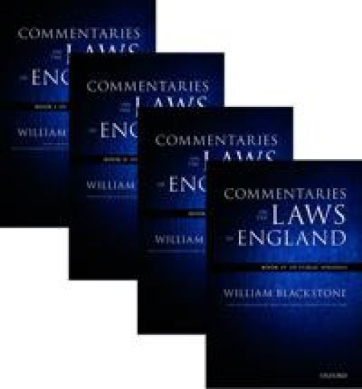 The Oxford Edition of Blackstone's: Commentaries on the Laws of England