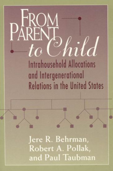 From Parent to Child – Jere R. Behrman, kirjan kansikuva