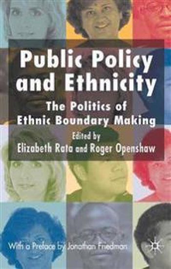 Public Policy and Ethnicity – Roger Openshaw, kirjan kansikuva