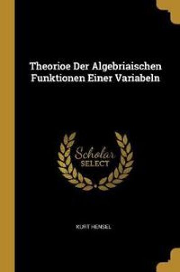 Theorioe Der Algebriaischen Funktionen Einer Variabeln