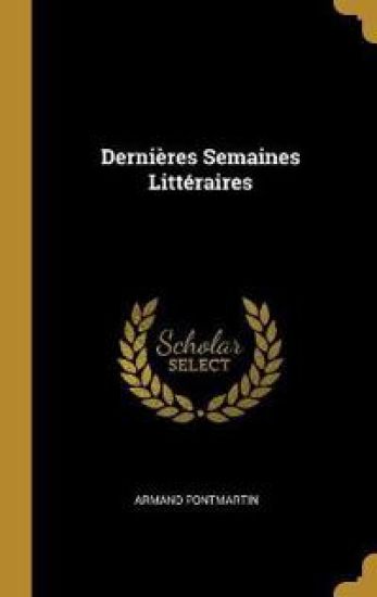 Dernières Semaines Littéraires
