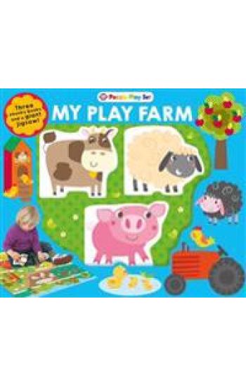 Puzzle Play Set: My Play Farm: Three Chunky Books and a Giant Jigsaw Puzzle! [With Three Chunky Mini Books and 9-Piece Jigsaw Puzzle]