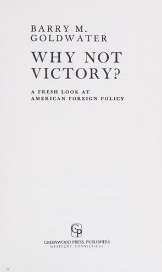 Why Not Victory?