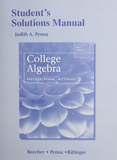 Student's Solutions Manual for College Algebra