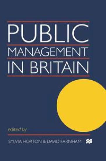 Public Management in Britain – David Farnham, kirjan kansikuva