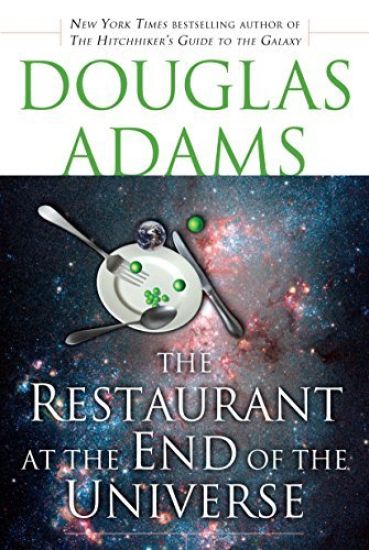The Restaurant at the End of the Universe – Douglas Adams, kirjan kansikuva