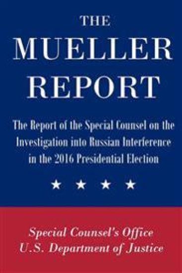The Mueller Report: The Report of the Special Counsel on the Investigation into Russian Interference in the 2016 Presidential Election – Special Counsel's Office U.S. Department of Justice, kirjan kansikuva