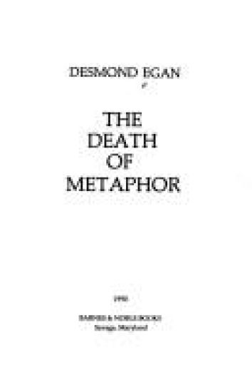 The Death of Metaphor