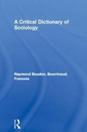 A Critical Dictionary of Sociology