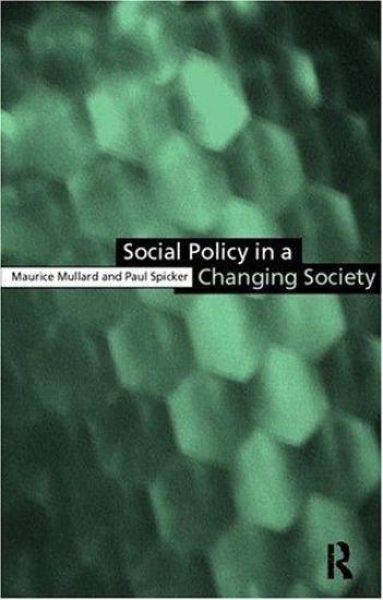 Social Policy in a Changing Society