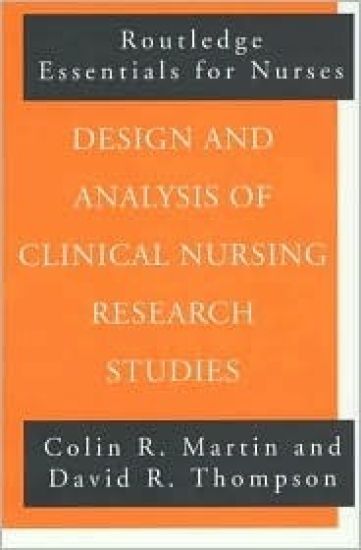 Design and Analysis of Clinical Nursing Research Studies
