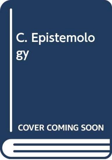C. Epistemology
