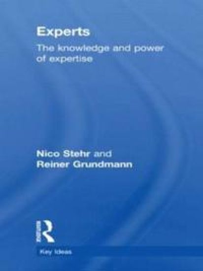 Experts – Nico Stehr, kirjan kansikuva