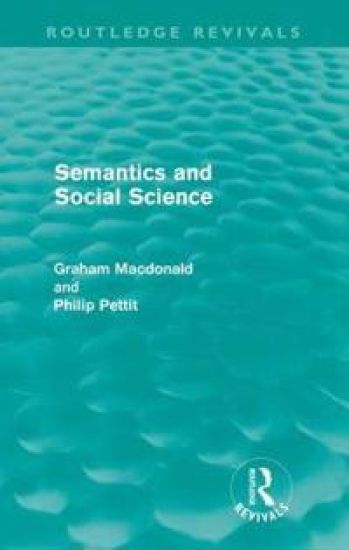 Semantics and Social Science (Routledge Revivals)