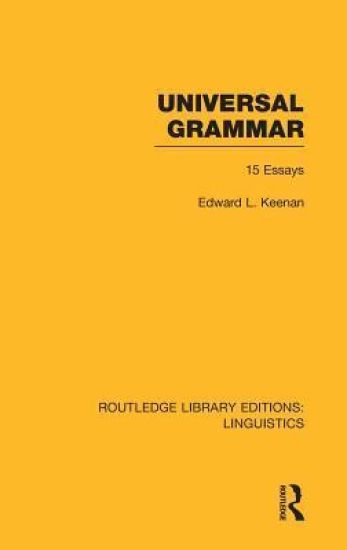 Universal Grammar (RLE Linguistics A: General Linguistics)