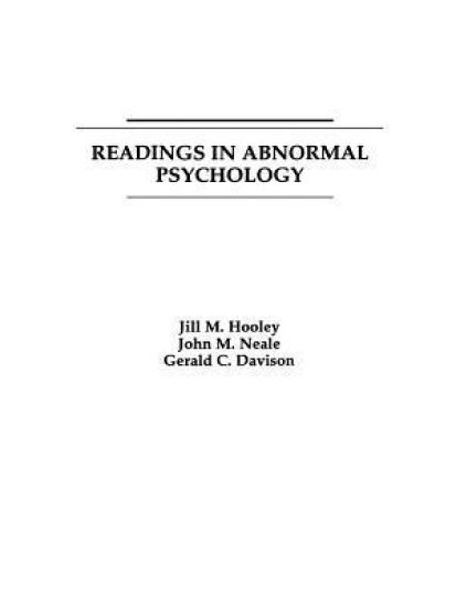 Readings in Abnormal Psychology