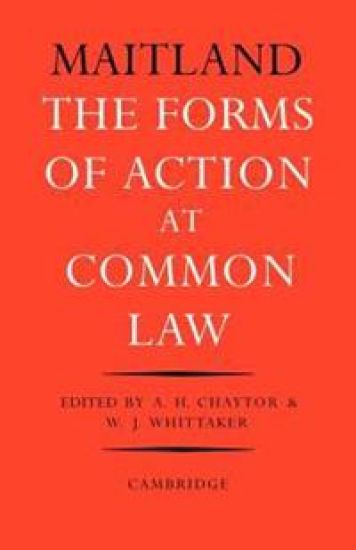 The Forms of Action at Common Law