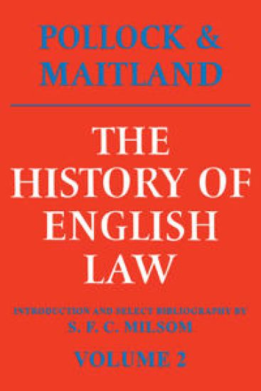 The History of English Law: Volume 2