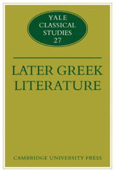 Later Greek Literature
