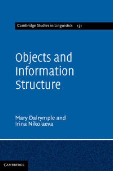 Objects and Information Structure – Mary Dalrymple, kirjan kansikuva
