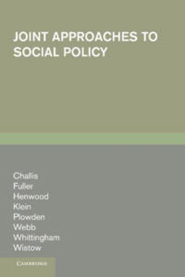 Joint Approaches to Social Policy