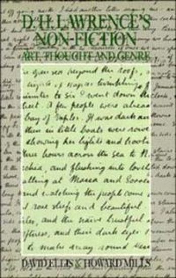 D.H. Lawrence's Non-Fiction Art, Thought, and Genre