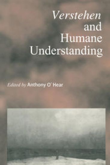 Verstehen and Humane Understanding