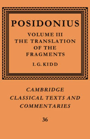 Posidonius: Volume 3, The Translation of the Fragments