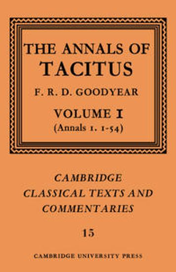 The Annals of Tacitus: Volume 1, Annals 1.1-54