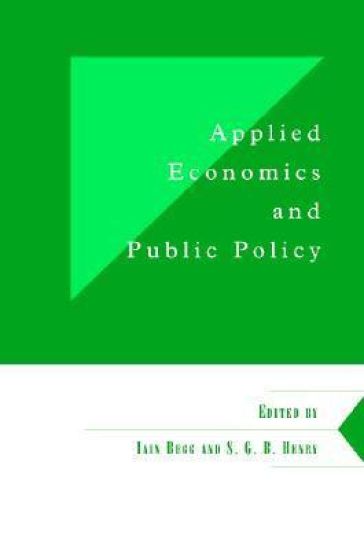 Applied Economics and Public Policy – Iain Begg, kirjan kansikuva