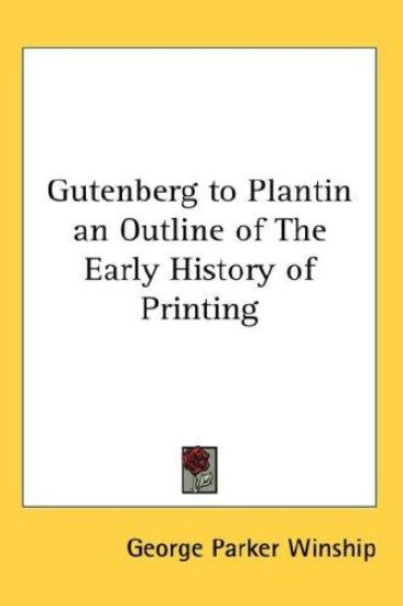 Gutenberg to Plantin