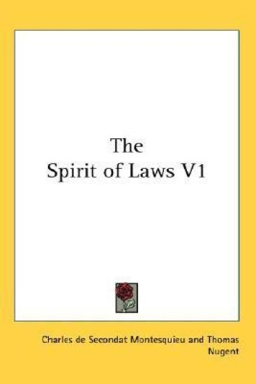 The Spirit of Laws
