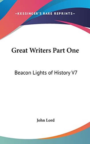 Great Writers Part One