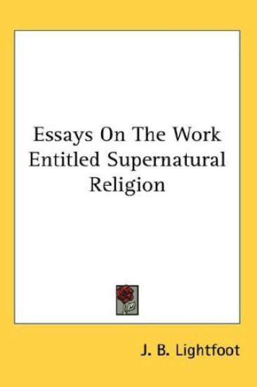 ESSAYS ON THE WORK ENTITLED SUPERNATURAL