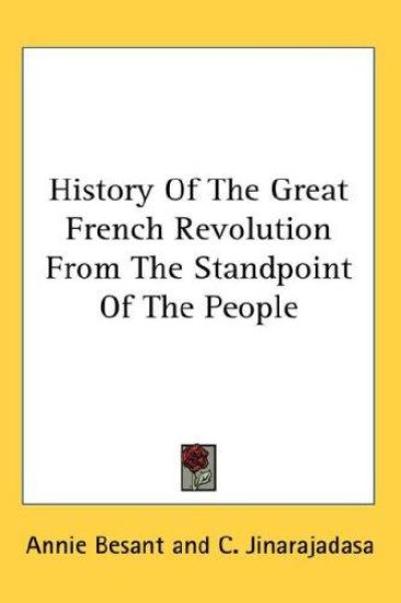 HISTORY OF THE GREAT FRENCH REVOLUTION F